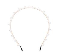 BRRNOO Fascia per Capelli con Perle Donna, Accessorio per Capelli Semplice e Confortevole con Lega Brillante, per Balli di Feste di Nozze, 6 Colori (B)