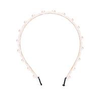 BRRNOO Fascia per Capelli con Perle Donna, Accessorio per Capelli Semplice e Confortevole con Lega Brillante, per Balli di Feste di Nozze, 6 Colori (C)