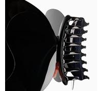 BRRNOO Fermaglio per Capelli, Grande Pettine Rotondo con Denti Leggeri a Farfalla con Robuste Molle in Plastica, per Capelli Spessi e Sottili Ricci Lunghi e Corti Styling per Cerimonie (BLACK)