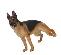Brrnoo Figurina del Pastore Tedesco, Figurine per Cani Statue Pastore Tedesca di Plastica Altamente Simulazione per la Decorazione del Desktop