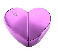 Brrnoo Flacone Atomizzatore di Profumo Vuoto 25ml, Mini Atomizzatore di Profumo Portatile Ricaricabile per Viaggi, Bottiglie di Profumo Contenitore Atomizzatore a Forma di Cuore con (Viola)