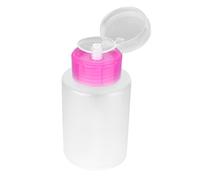 Brrnoo Flacone Vuoto in Plastica Dosatore 60ml 150ml Riutilizzabile Antiscivolo Degradabile per Smalto Solvente Alcool Struccante Liquido