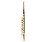 Brrnoo Flauto, Strumento per Flauto in Oro da 11 Cm con Trama per Ornamenti Decorativi per la Casa