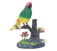 Brrnoo Giocattoli per Pappagalli, Giocattoli per Uccelli Pappagallo Che Cinguetta Svolazzante Giocattolo di Simulazione per Adulti Bambini Cacatua Modello Animale Carino (506H)