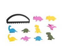 Brrnoo Gioco di Bilanciamento dei Dinosauri, Giocattolo da Costruire per Bambini Piccoli, Set di Blocchi in Legno Impilabili per Bambini da 3 a 5 Anni, Giocattoli Educativi in età