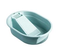 Brrnoo Grande Lavabo per Lavabo, Vasca per Lavanderia Profonda con Portasapone, per il Lavaggio a Mano Dell'appartamento del Dormitorio Domestico (turchese)