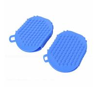 Brrnoo Guanto Massaggiante con Sfera Rotante per il Corpo, Guanto Massaggiante Linfatico Portatile, Strumento per Massaggio a Forma di Palmo con Sfere Rotanti in PVC Impermeabile per il (BLUE)