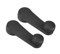 Brrnoo Guida a Manovella del Finestrino, Maniglia del Finestrino Interno all'Interno del Guidatore Lato Passeggero 1H0837581 2 Pcs Hand Winder Covter Hanpora della Porta del Conducente per Auto, Nero