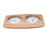Brrnoo Igrometro per Legno 2 in 1, Design a Doppio Quadrante, Calibrazione Chiara, Prestazioni Stabili, con Legno di Cedro di Alta qualità per Accessori per Bagni Turchi per Sauna