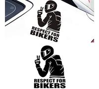 Brrnoo Il Rispetto per i Motociclisti Adesivi Riflettenti, Compatibile con Corpo, Finestre e Porte, Fornisce Un'Alta visibilità, Non causerà Danni alla Vernice Dell'Auto, Lasciando i (Multicolore)