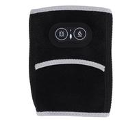 BRRNOO Il Tutore per Braccio Vibrante con Imbottitura per Gomito Riscaldato Elettrico Riduce Il Gomito Doloroso, Ideale per Atleti e Impiegati (BLACK)