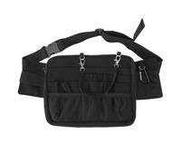 BRRNOO Infermiera Cintura Regolabile Multi Scomparto Infermiera Compatto Portatile Nero per Professionisti Infermieristici Tessuto Oxford