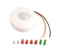 Brrnoo Interruttore della Luce del Sensore di Movimento, Interruttore del Sensore con Ritardo a 360 ° PIR a Infrarossi di Movimento del Movimenti del Rilevatore di di per il Soffitto LED