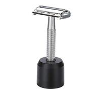Brrnoo Kit Barba Vintage, Set Rasatura Classico per Uomo con Supporto Cromato, Strumento Bagnato Premium per Rasatura Liscia e Viscere