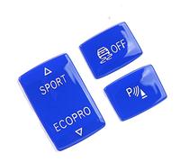 Brrnoo Kit di Pulsanti per Ingranaggi, Sostituzione ESP Off Pulsante ABS 3 PC Switch Antislip Sostituzione del Pulsante per 1 Serie F20 F21 2012-2018 (BLUE)