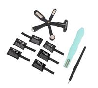 Brrnoo Kit Magneti Per Unghie, Magnete A Cuore 3 In 1 E Magnete Multifunzionale 6 In 1 Con Lavagna Magnetica Fantasia E Penna A Sfera In Acciaio, Per Uso Domestico Del Salone Di Nail (9 pz)