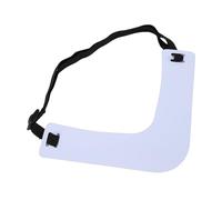 BRRNOO Kit Modello per Modellare la Barba, 3 Stencil in Plastica Pieghevoli con Fascia Elastica Regolabile, per la Cura della Scollatura e della Mascella Uomo (WHITE)