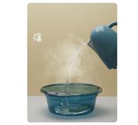 BRRNOO Lavabo Grande in Plastica con Manici Vaschetta Versatile per, Bagno, Lavanderia e Altro, Dimensioni XL Facili da Progettare (medio)