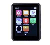 Brrnoo Lettore Musicale Touch Screen da 2,4 Pollici Lettore MP3 Bluetooth 5.0 da 64 GB con Altoparlante Integrato Radio FM Video Ebook per Streaming Wireless
