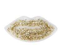 BRRNOO Lips Ice Pacco, Pacchetti di Gel a Forma di Labbro, Pacchetto di Compressione Calda e Fredda Riutilizzabile, Alleviare il Dolore e Rilassarsi le Labbra, per un per la Cura delle (GOLD)