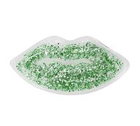 BRRNOO Lips Ice Pacco, Pacchetti di Gel a Forma di Labbro, Pacchetto di Compressione Calda e Fredda Riutilizzabile, Alleviare il Dolore e Rilassarsi le Labbra, per un per la Cura delle (GREEN)