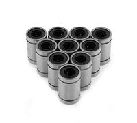 BRRNOO LM8UU 8mm Boccola con Cuscinetto a Sfere a Movimento Lineare Cuscinetti a Doppia Tenuta di Alta qualità 10 Pezzi Parti CNC per Stampante 3D