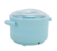 BRRNOO Macchina di Fusione della Cera Elettrica, Calda per Cera Elettrica, Si Scioglie Rapidamente Perline di Cera, Pentola di Cera in Silicone Non Bastoncino, Depilazione e (BLUE)