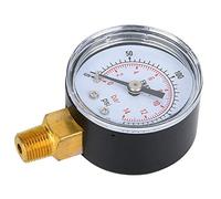 BRRNOO Manometro Olio, Manometro Tester Pressione Gas Kit Olio Meccanico 1/8 Pollice BSPT Connessione Inferiore per Aria Acqua (0-200 psi, 0-14 bar)