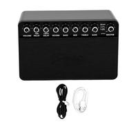 Brrnoo Mini Amplificatore per Chitarra Bluetooth Wireless, con Batteria Ricaricabile USB C e Batteria 3000 MAh per Esercitazione Portatile e Riproduzione Silenziosa delle Cuffie