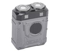 BRRNOO Mini Rasoio Elettrico per Barba Rasoio Portatile Compatto Senza Fili per del Viso con Batteria 400 MAh per Uomini Lavoro in Viaggio Materiale ABS (Argento Nero)