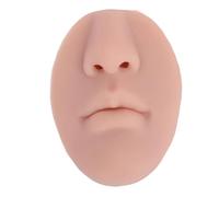 BRRNOO Modello di Bocca del Naso in Silicone 5D Modello Morbido Simulante Realistico per il Piercing Al Labbro per Esposizione di Gioielli Insegnamento del Modello delle Labbra (BROWN)