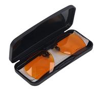 Brrnoo Occhiali Che Bloccano la Luce Blu, Occhiali Che Bloccano la Luce Blu con Clamp/Holder per con Luci Efficienti la Lente a Clamp/Holder Portatile per Arancioni con Vibrazione Verticale di 180