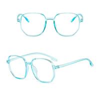 Brrnoo Occhiali Vista Polygon con Blocco della Luce Blu per Uomo Donna | Telaio in Silicone per PC, Resistente Ai Graffi, Adatto per L'uso Quotidiano o Accessorio Alla Moda, Morbido Nasello