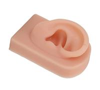 BRRNOO Orecchio Finto, Modello di Orecchio in Silicone in Silicone con Modello di in Premium per Allenamenti di Bellezza (Tonalità della pelle scura)