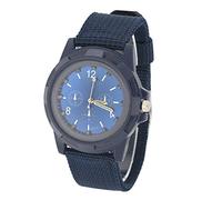 Brrnoo Orologio da Polso Analogico Semplice Elettronico, Orologio Analogico Unisex-Adulto con Cinturino in Nylon Rotondo Orologio da Polso Militare(03)