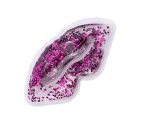 Brrnoo Pacchetto di Ghiaccio per Labbra Gel, Piccola Confezione di Ghiaccio per le Labbra Compatto con Gel Caldo a Comprimente Freddo, Riduci Gonfiore e Dolore, Sfumature di Cerchi Scuri, (PURPLE)