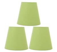 Brrnoo Paralume per Lampade da Tavolo, Paralume in Tessuto 3 Pezzi Innovativo E14 Tipo di Intervento Paralume in Tessuto Moderno Parapolvere per Comodino Camera da Letto (Verde pisello)