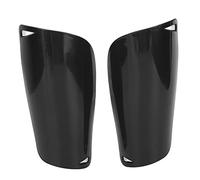 Brrnoo Parastinchi Sportivi Ammortizzazione EVA Parastinchi Calcio Protezione per Polpacci per Partite di Calcio Uomo Donna Gioventù Sinistra Destra Coppia Plastica Materiale EVA 16x8 (BLACK)