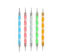 Brrnoo Penne Dotter per Unghie a 2 Vie, Penne per Motivi a Spirale per Nail Art, 2 Pezzi con Presa Confortevole for Nail Art e Strumenti per Argilla