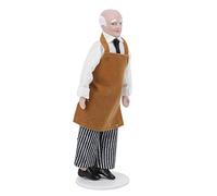 Brrnoo People per la Casa delle Bambole, con Ornamenti in Ceramica da Cuoco di Bambole Che Serva in Miniatura per le Persone per 1:12 in Scala (Negozio)
