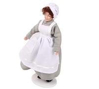 Brrnoo People per la Casa delle Bambole, con Ornamenti in Ceramica da Cuoco di Bambole Che Serva in Miniatura per le Persone per 1:12 in Scala (cuoco)