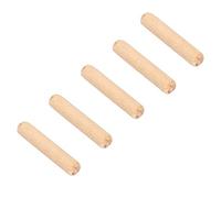 Brrnoo Perni di Centraggio Artigianali in Legno Scanalati Rotondi per la Lavorazione del Legno Che Costruiscono Giunti Resistenti per Molte Occasioni, Confezione 100 (10*50mm una confezione)