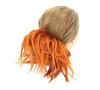 Brrnoo Pezzo di Capelli per Chignon Disordinato con Fascia Elastica per Donna (Q17-0range#)