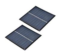 BRRNOO Piccoli Pannelli Solari, Pannelli Solari Pannello Solare Portatili Kit 2 Pezzi 0,7 W 5 V 0-140 MA per Pompe Ad Acqua Solare Lampioni