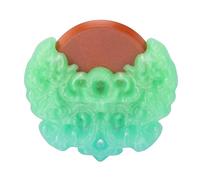 Brrnoo Placca del Ricevitore del Segnale della Macchina del Tempo Stampata in 3D Intricati Ingranaggi Meccanici retrò Parti Mobili Decorazione Funzionale con Dettagli Girevoli per la (Colore giada)