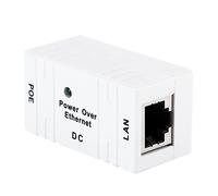 BRRNOO Poe Combiner Separatore Poe Iniettore Poe Compatibile con Poe Standard Pin Out Power Passive Adapter Ethernet per AP Wireless Poe Camera Smart Access Control (WHITE)