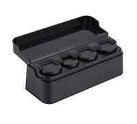 Brrnoo Porta della Moneta per Auto, Supporto per di Auto per Monete Black Plastic Change Box per dimensioni: 0-2,7 Cm