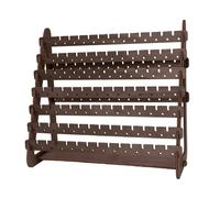 Brrnoo Porta Orecchini in Legno, Supporto per Gioielli con Doghe (Noce)