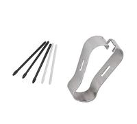 BRRNOO Punte di Ricambio, Telaio di Fissaggio e Set di Strumenti per Pinzette per Note 8 9 Tab S3 S4, con 5 Punte di Ricarica (BLACK)