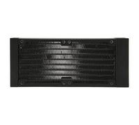 BRRNOO Radiatore di Raffreddamento Ad Acqua, Radiatore in Alluminio Piccolo con Borsa per Viti 8 Filettatura G1/4 80mm Doppie Ventole Scambiatore di Calore in Lega di Alluminio per Stampanti Droni